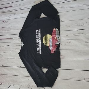 Los Angeles long sleeve cropped top